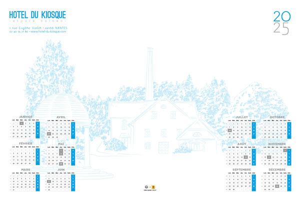 calendrier Sous-mains | Illustrations