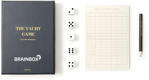 Jeu pour table basse The Yacht personnalisé Bleu marine