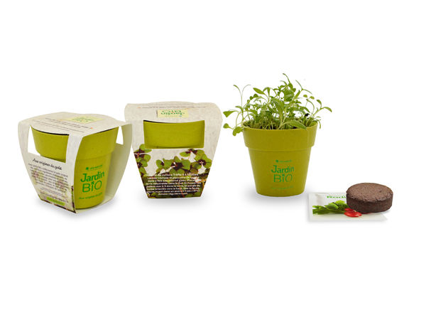 Kit de plantation Pot Bambou Biodégradable personnalisé