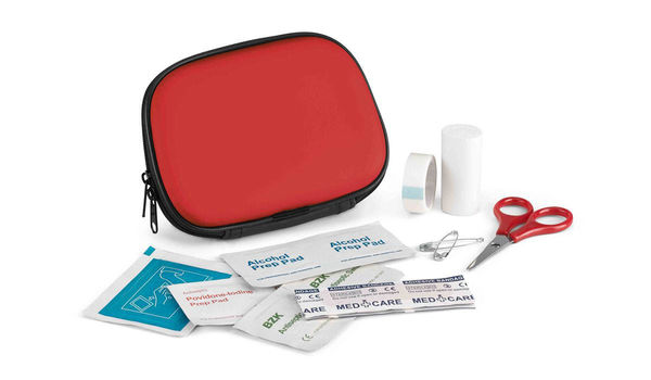 Kit premiers soins personnalisé Rouge