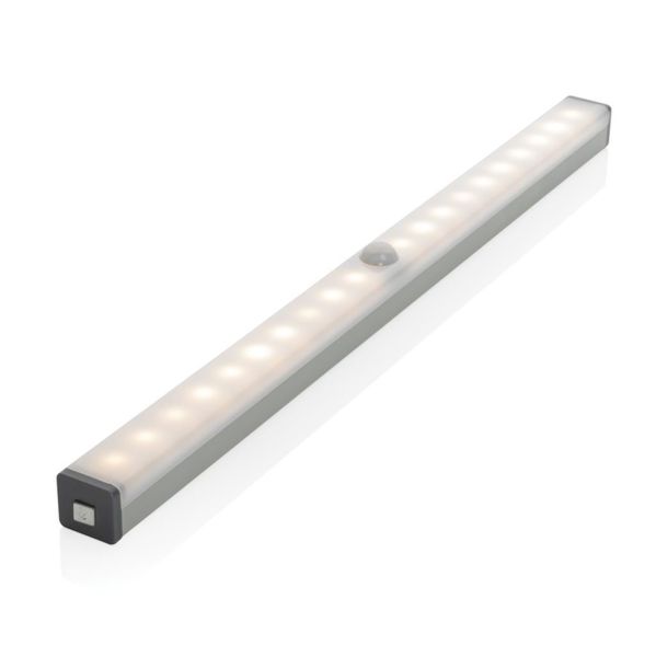 Lampe LED personnalisée capteur de mouvements rechargeable USB Silver