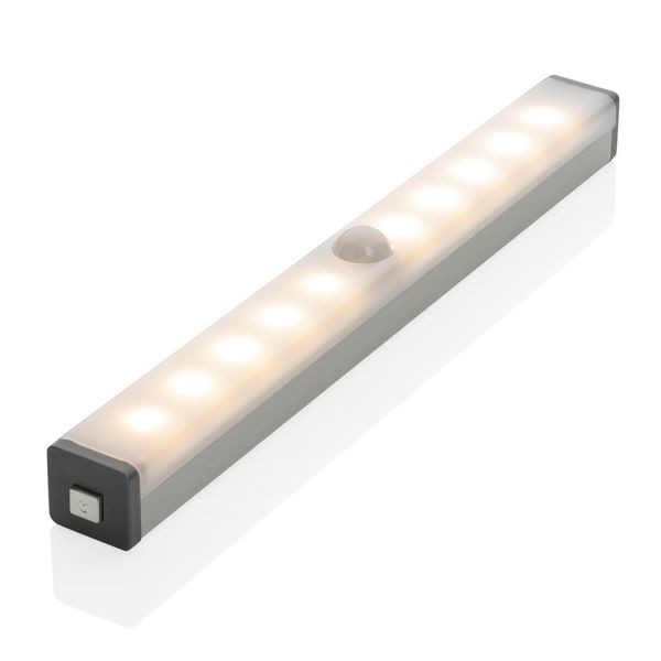 Lampe LED publicitaire capteur de mouvements rechargeable en USB Silver