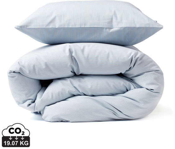 Linge de lit coton set 4 pcs Montgomery publicitaire Bleu