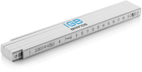 Mètre pliable fibre de verre entreprise Blanc