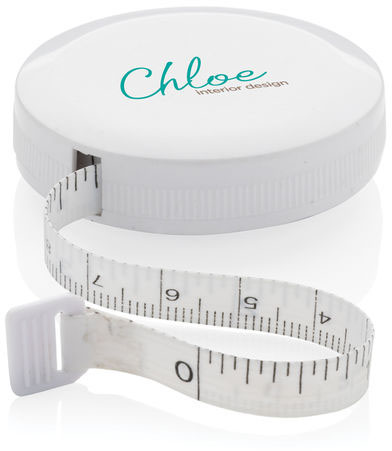 Mètre ruban tailleur plastique recyclé RCS personnalisé Blanc