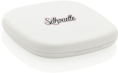 Miroir de poche plastique recyclé RCS Reflecta personnalisé Blanc