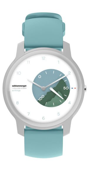 Montre connectée publicitaire | Withings Turquoise