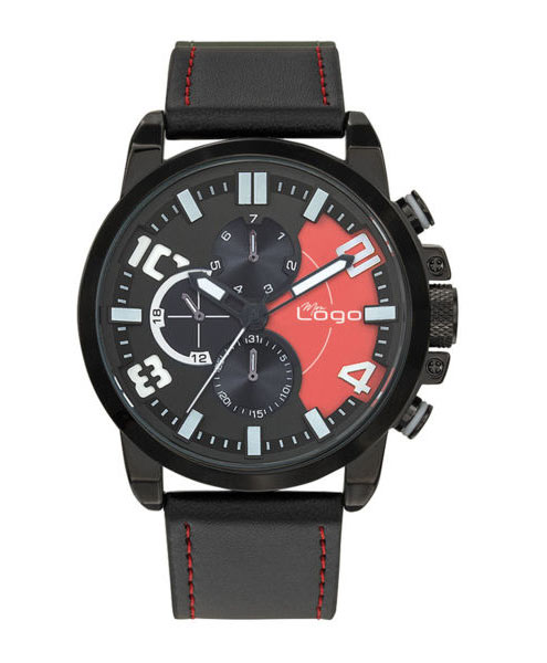 Montre française personnalisable | Hybrid Rouge