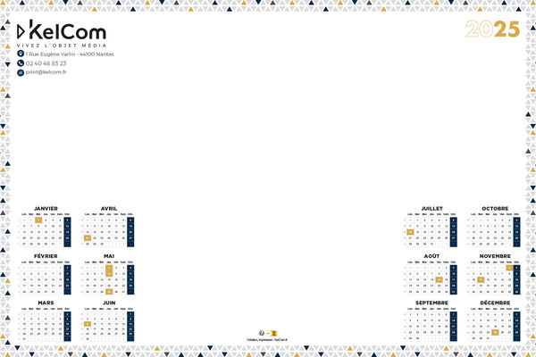 calendrier Sous-mains | Mosaik