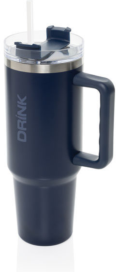 Mug 1,2 L acier recyclé RCS Peakflow publicitaire Bleu marine