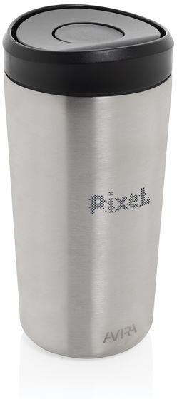 Mug 400 ml acier recyclé RCS Avira Alix personnalisé Argent