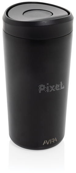 Mug 400 ml acier recyclé RCS Avira Alix personnalisé Noir