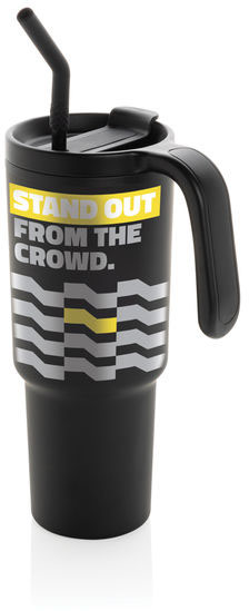 Mug 900 ml acier certifié RCS Graphic entreprise Noir