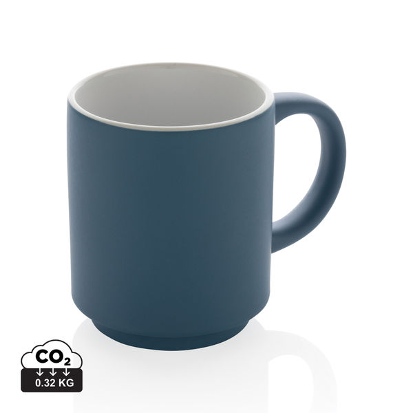 Mug en céramique empilable | Mug publicitaire Bleu