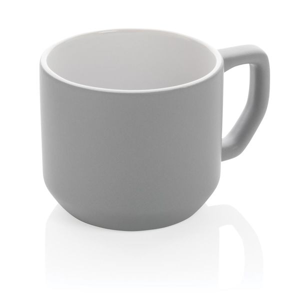 Mug personnalisable en céramique moderne Grey