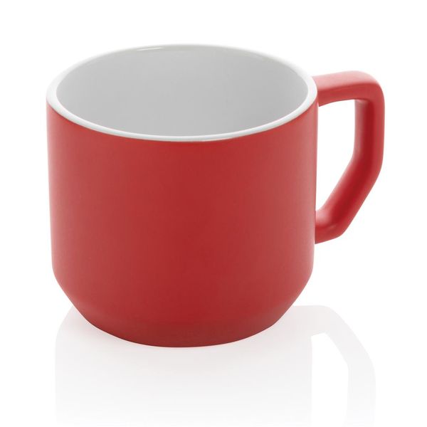 Mug personnalisable en céramique moderne Red