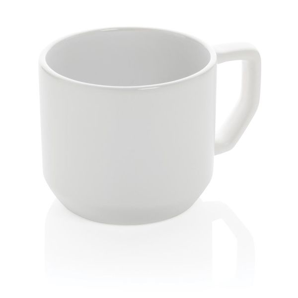 Mug personnalisable en céramique moderne White
