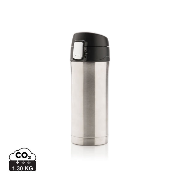 Mug fermeture facile 300 ml publicitaire Argent