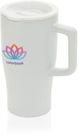 Mug quencher 490 ml céramique personnalisable Blanc