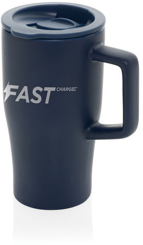 Mug quencher 490 ml céramique personnalisable Bleu marine