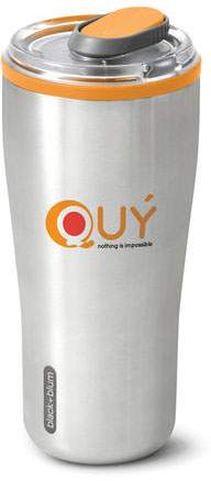 Mug de voyage isotherme 600 ml Black+Blum personnalisé Orange
