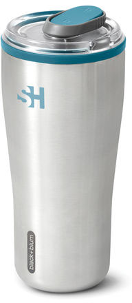 Mug de voyage isotherme 600 ml Black+Blum personnalisé Turquoise