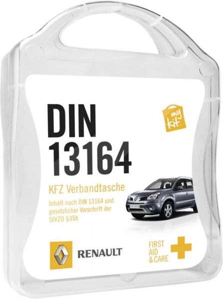 MyKit Premiers Secours Voiture | Kit publicitaire | KelCom Blanc