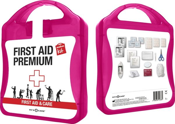 MyKit Premiers Secours | Kit publicitaire | KelCom Magenta