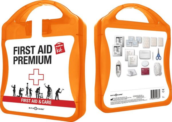 MyKit Premiers Secours | Kit publicitaire | KelCom Orange