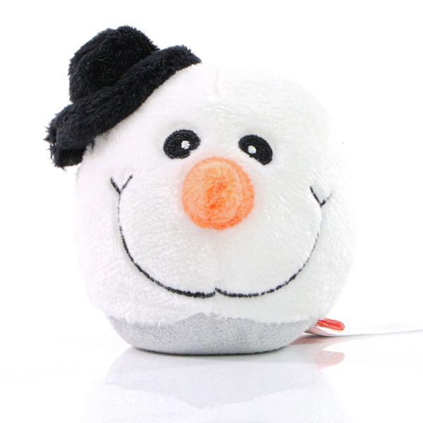 Peluche Bonhomme de Neige publicitaire