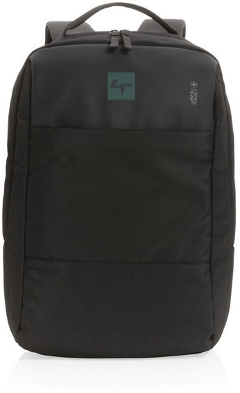 Petit sac à dos rPET AWARE™ Swiss Peak publicitaire Noir