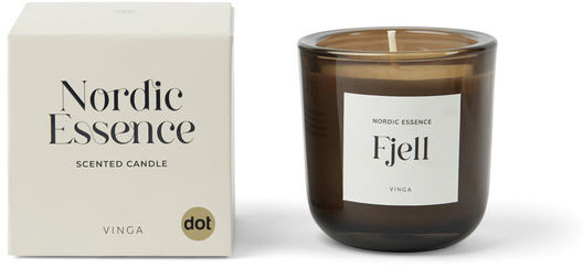 Petite bougie parfumée Nordic personnalisée Blanc cassé