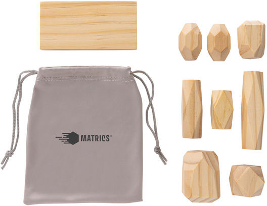 Pierres d’équilibre bois Ukiyo Crios publicitaire Marron