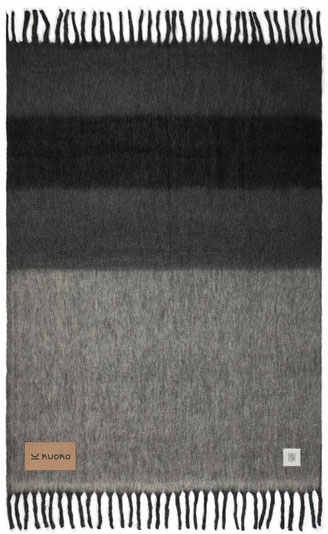 Plaid laine mélangée Saletto publicitaire Gris