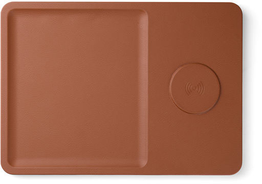 Plateau organisateur + chargeur RCS Timo personnalisé Marron