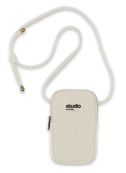 Pochette publicitaire telephone Studio by Hindbag Ecru