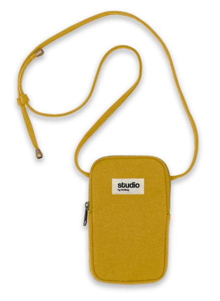 Pochette publicitaire telephone Studio by Hindbag Ocre