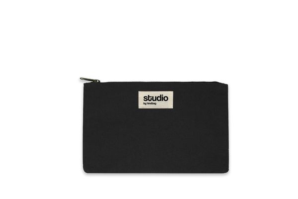 Pochette zippee publicitaire Studio by Hindbag Noir