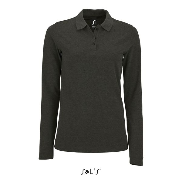 Polo personnalisable | Perfect LSL F Anthracite chiné