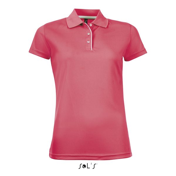 Polo personnalisé | Performer F Corail fluo