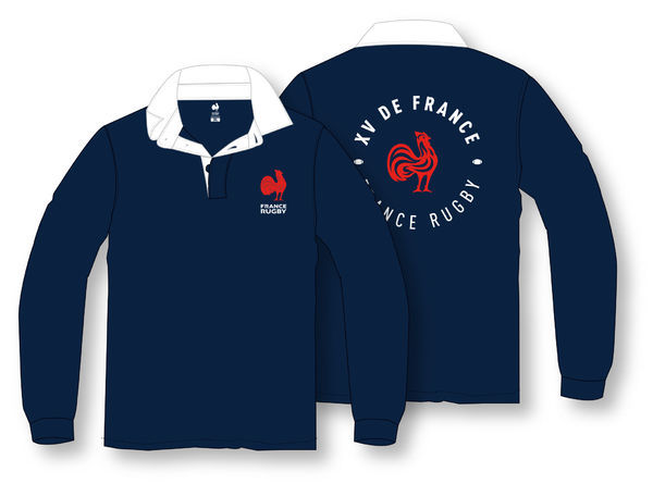 Polo France Rugby coton bio publicitaire