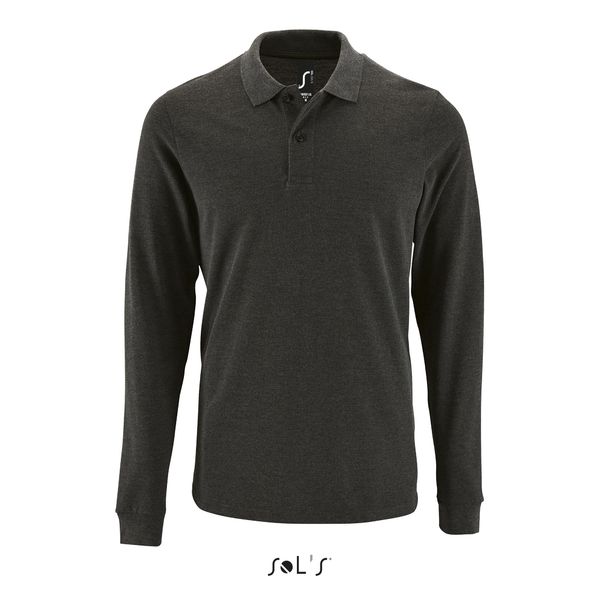 Polo publicitaire | Perfect LSL H Anthracite chiné