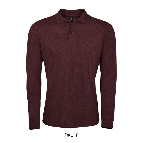 Polo publicitaire | Perfect LSL H Oxblood chiné