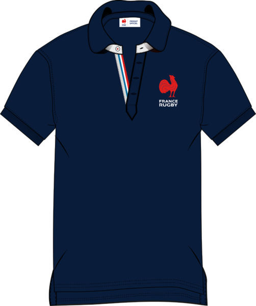 Polo rugby col simple publicitaire