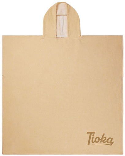 Poncho plage/hammam éponge Tolo personnalisé Jaune