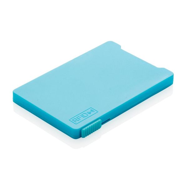 Porte-cartes anti-RFID personnalisable | Poke Bleu