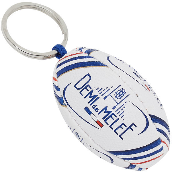 Porte-clé ballon de rugby publicitaire