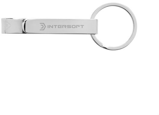 Porte-clés décapsuleur alliage zinc recyclé RCS publicitaire Argent