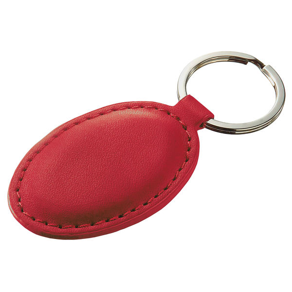 Porte-clés personnalisé | Porte PU Rouge