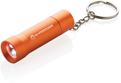 Porte-clés torche alu recyclé RCS Flash publicitaire Orange